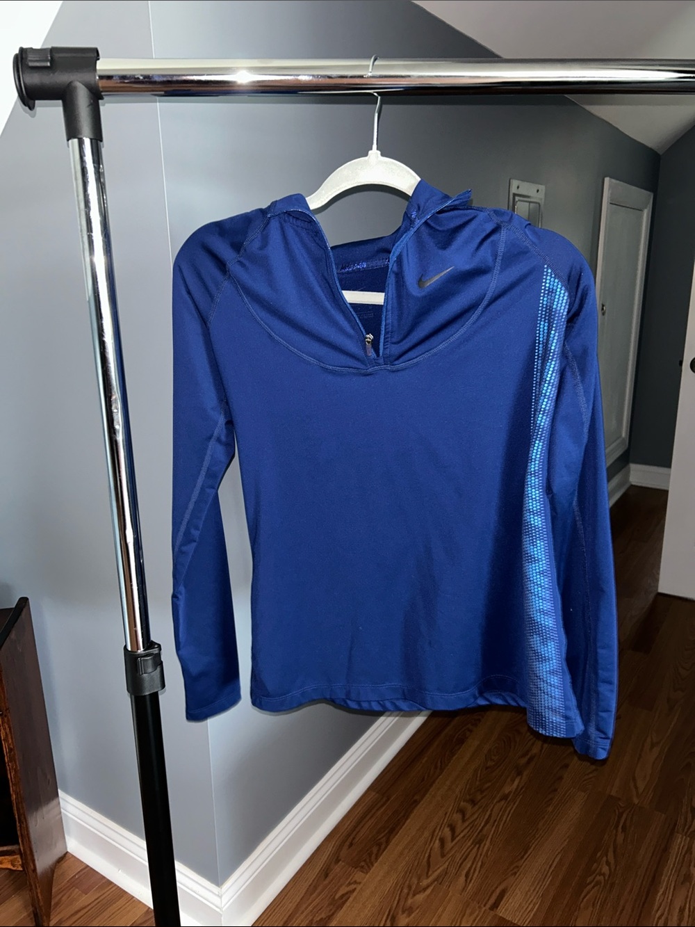 Women's Navy Blue Performance Top, Nike, Small
